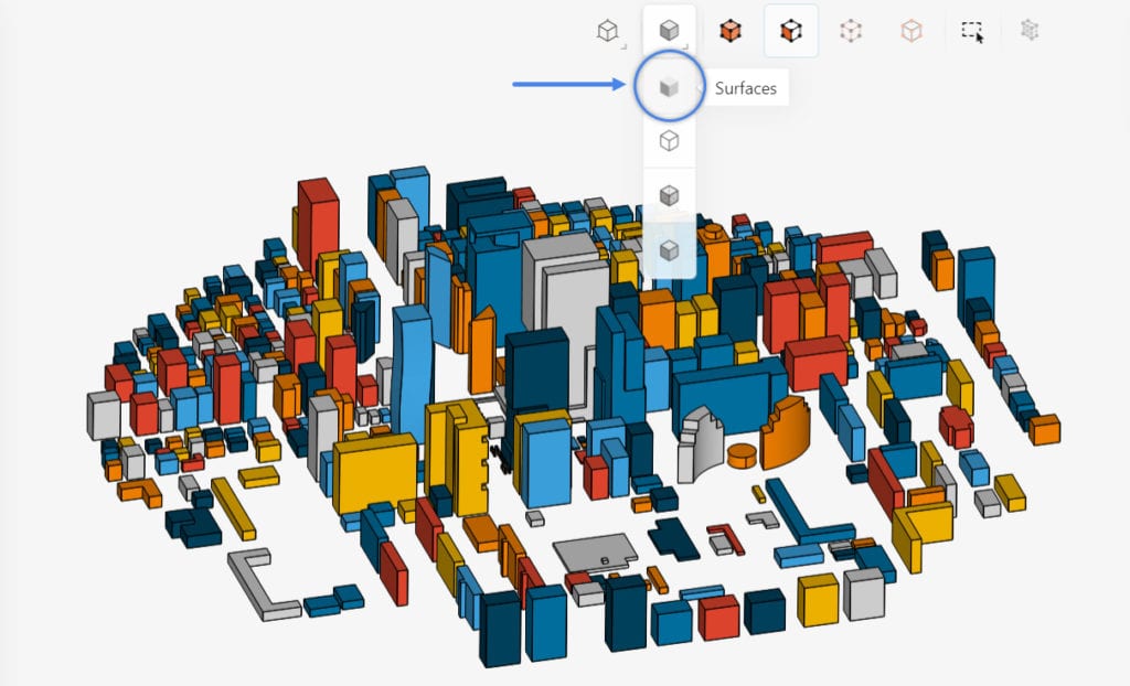 different rendering modes on the platform