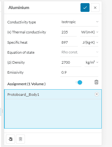 material panel with emissivity within simscale platform, new feature product update unveiling
