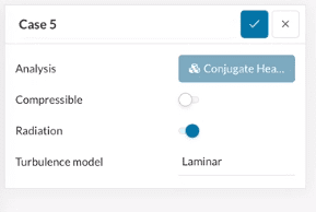 product update from simscale showing radiation toggle within the workbench functionality