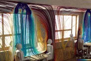 simulation testing ventilation strategy to mitigate COVID-19