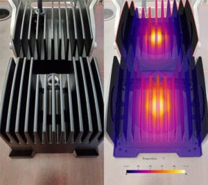 raycore simulation project results with simscale thermal analysis