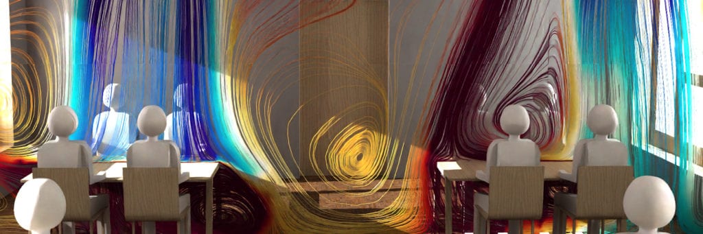 ventilation strategy for covid mitigation simulation