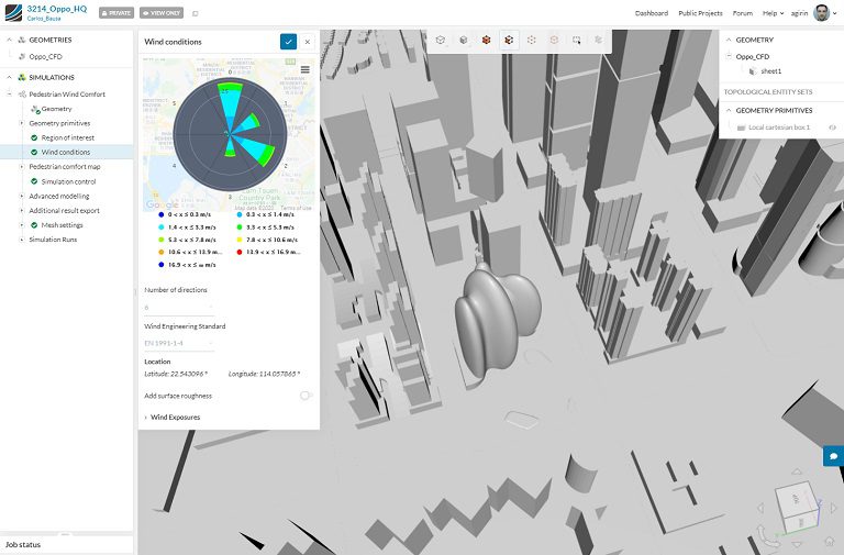 3d model for zaha hadid wind analysis study