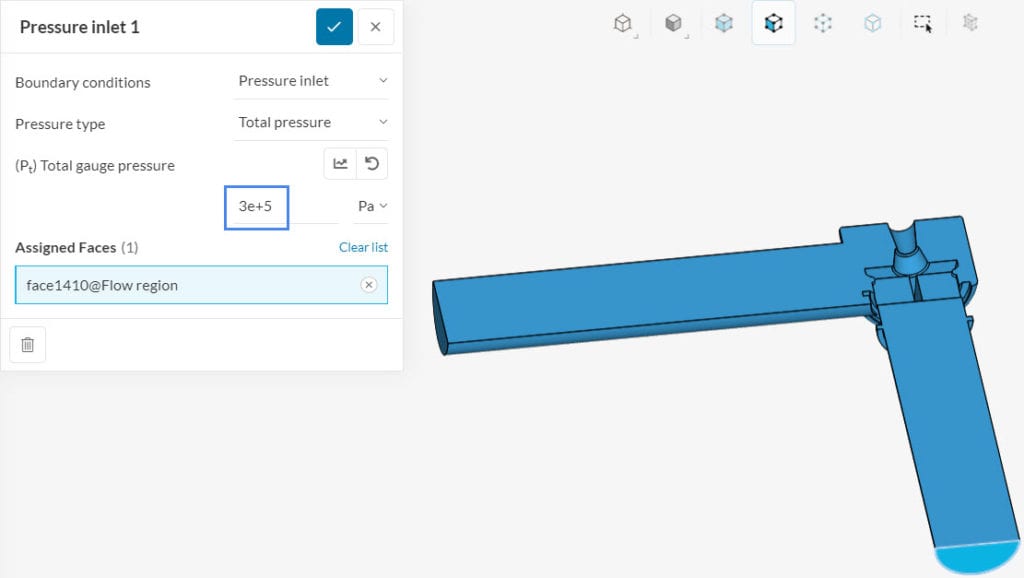 pressure inlet boundary condition
