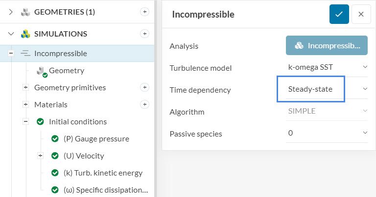 time dependency of a simulation in simscale steady-state transient