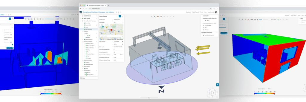 solar radiation modeling solar shading simulation demo simscale