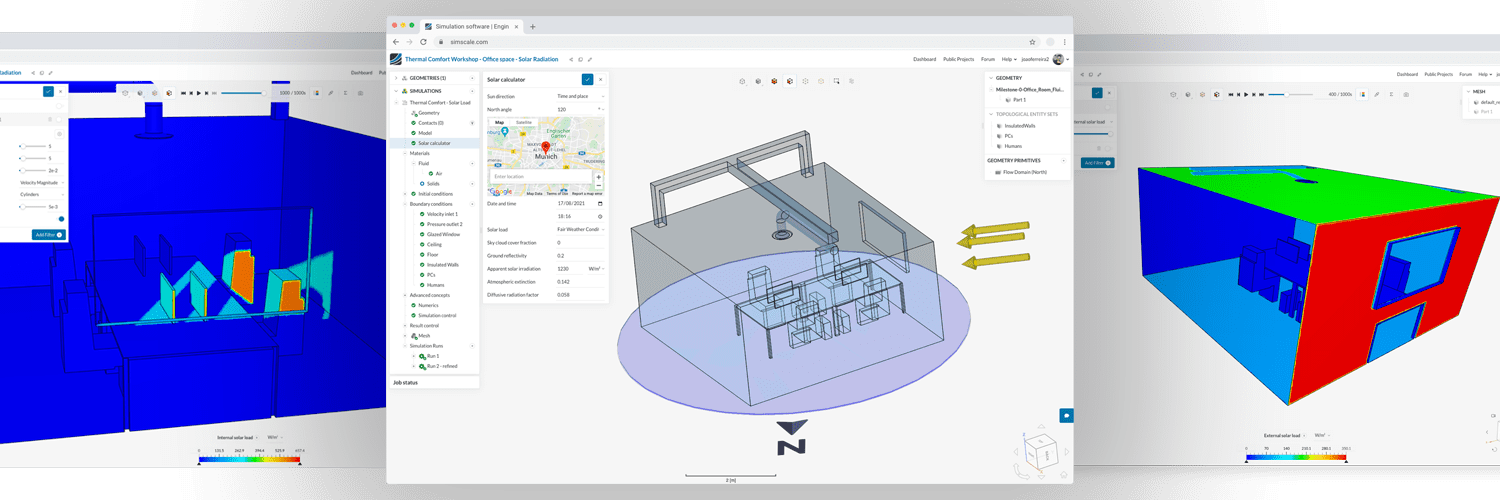 Solar Radiation Modeling Features | CAE Webinar | SimScale