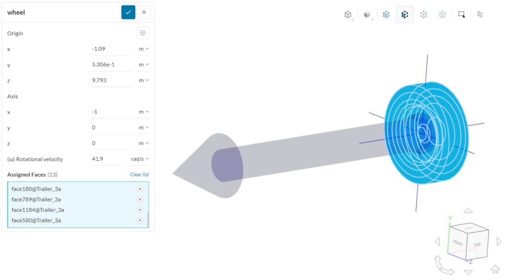 rotating zone covering everything that is supposed to rotate