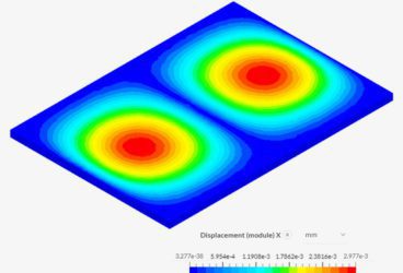 module of displacement harmonic analysis post processing