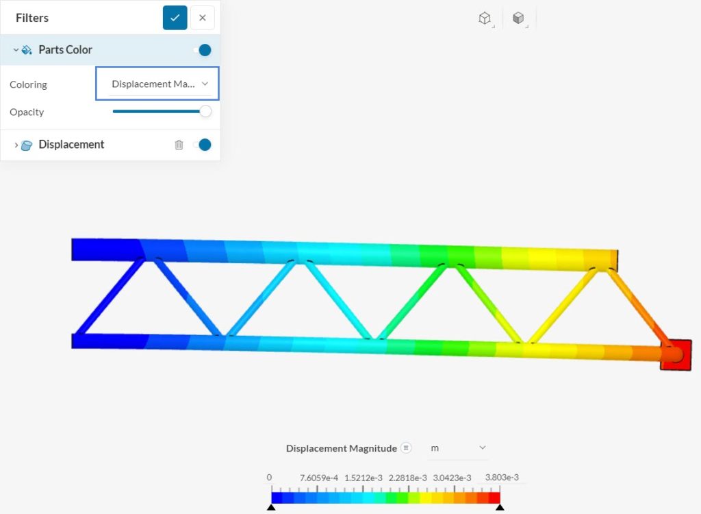 deformation scale factor linear static analysis crane