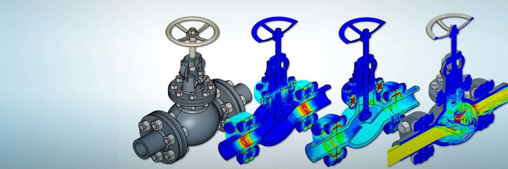 simulation of a globe valve