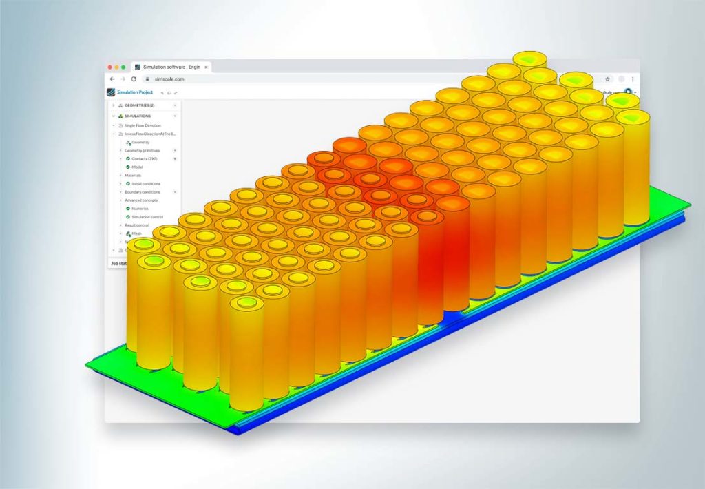 battery pack simulation of rimac hypercars battery pack