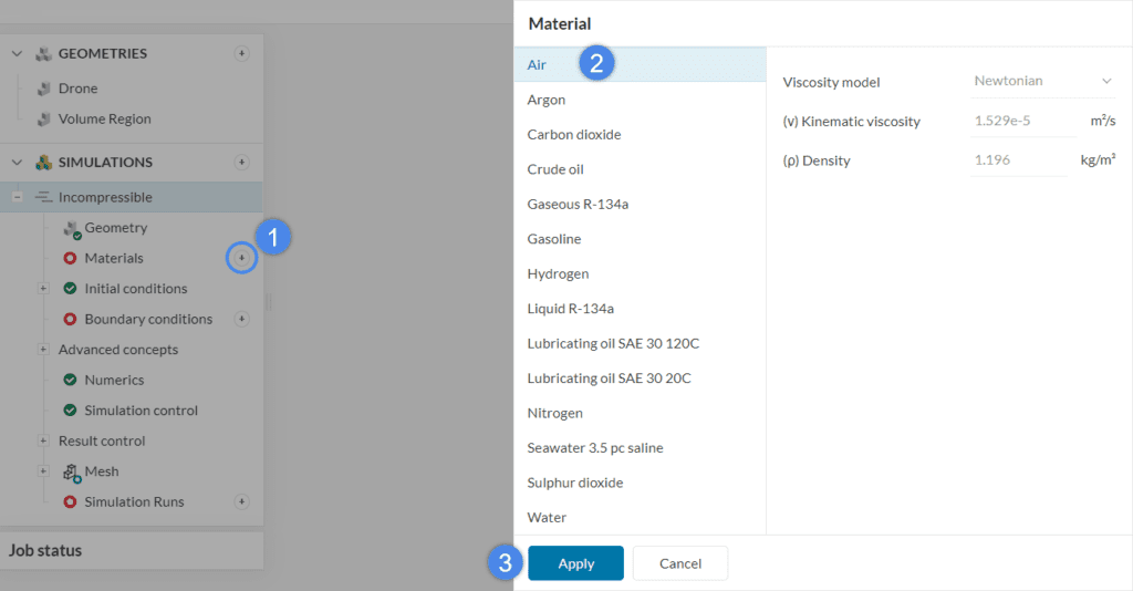 materials library drone simulation mrf rotating zone