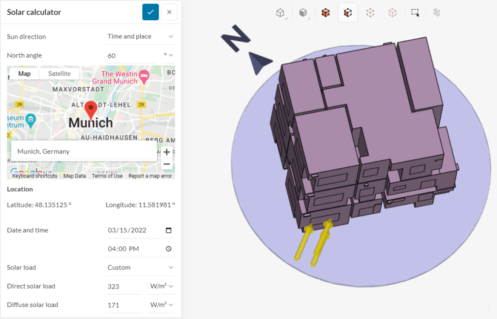 solar calculator demo case model