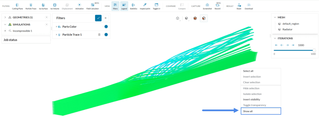 Display back all the faces of the geometry