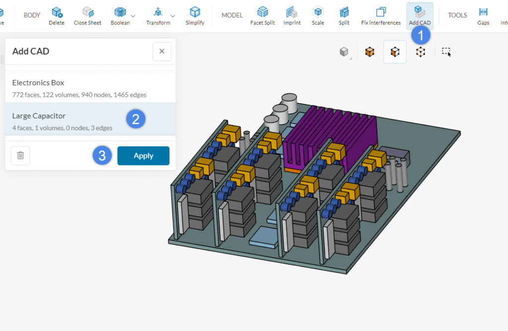 add cad configuration in CAD mode