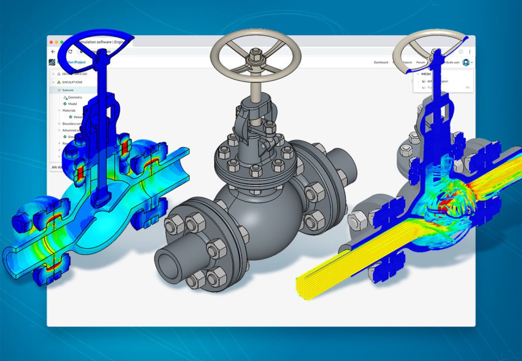 Globe Valve Multiphysics Simulation in simscale