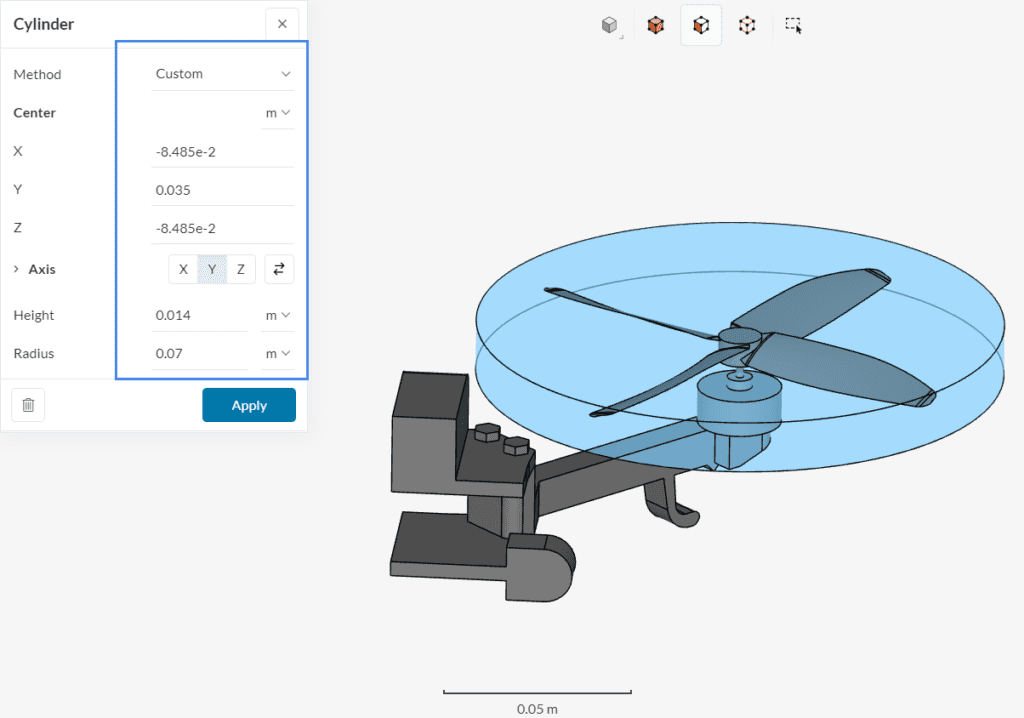 cad mode custom cylinder