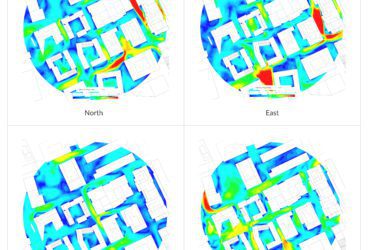 Wind velocities using CFD generated values