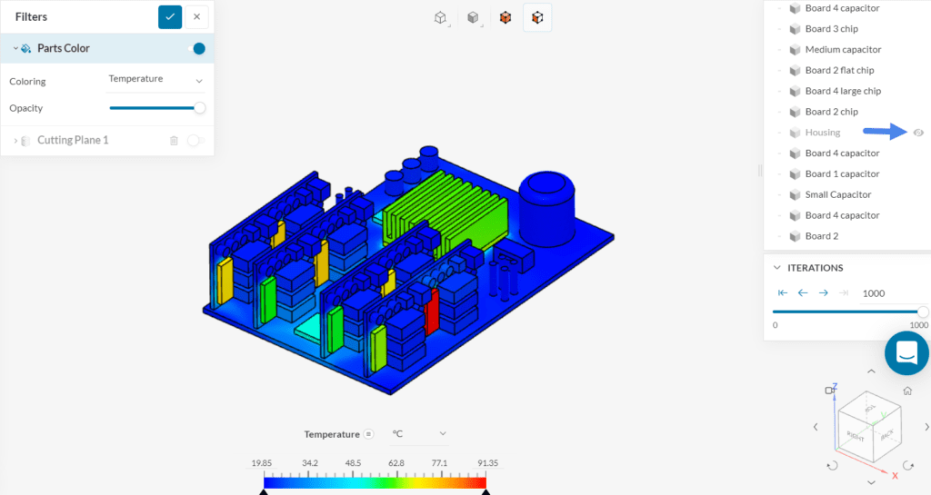 Thermal Management Electronic Box Hide housing.