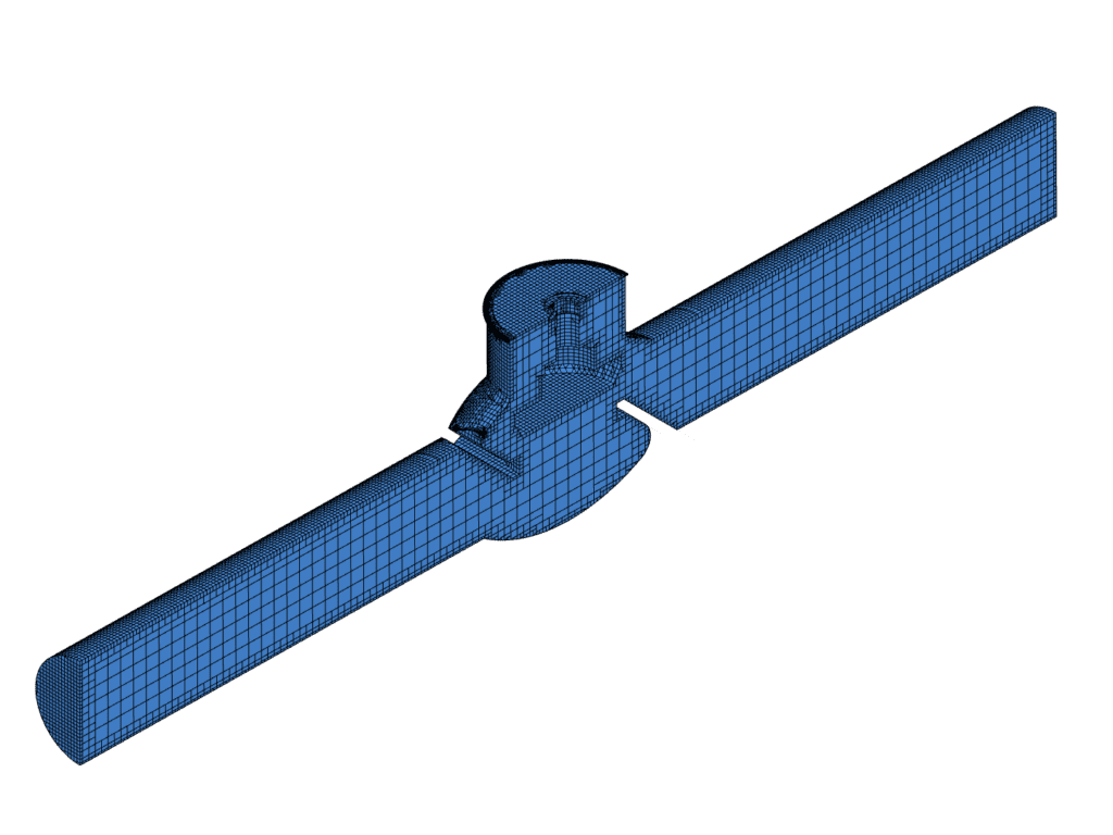 cartesian mesh generated using subsonic solver