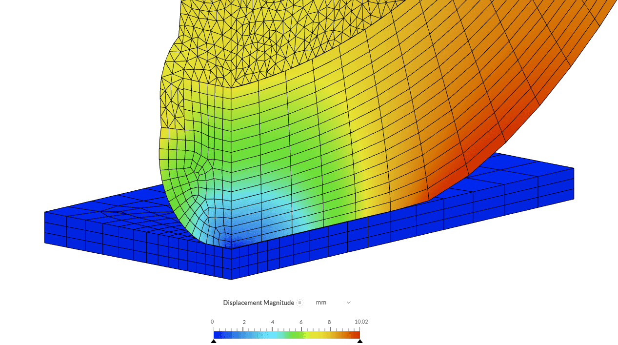 deformation detail online post-processor simscale
