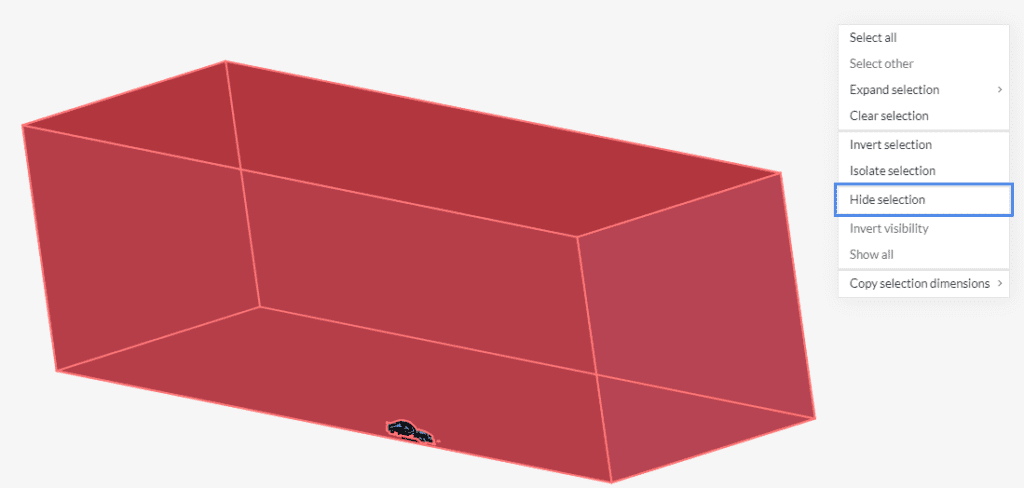 aerodynamic flow _ 12 topological entity: hiding flow region wall