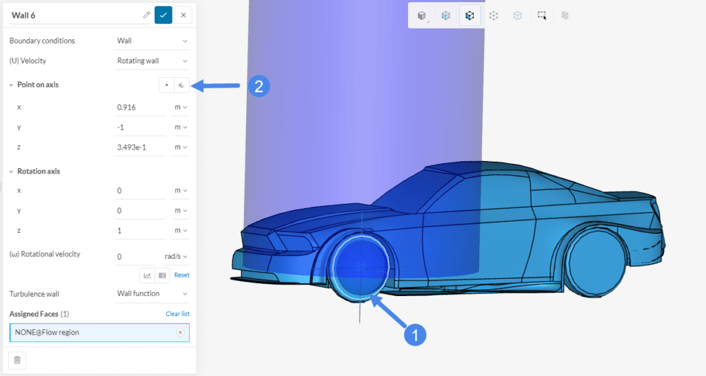 aerodynamic flow _ 24 Point on Axis