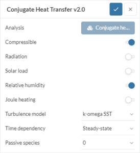 Humidity Modeling | Global Settings | SimScale
