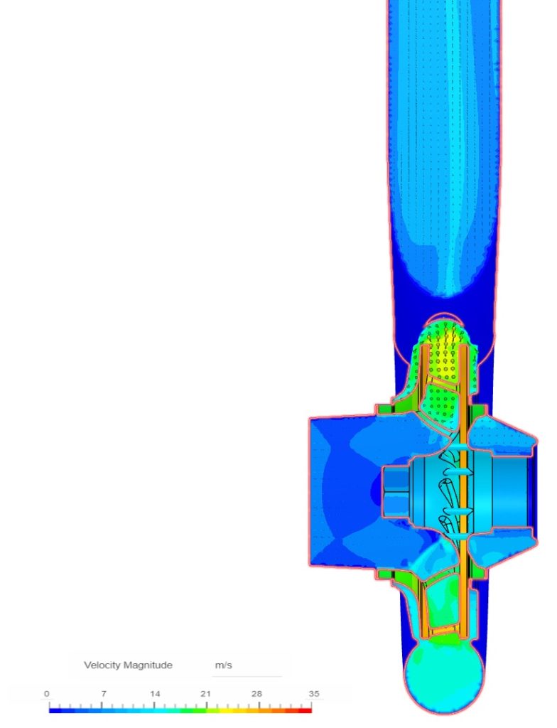 flow through gear-driven pump
