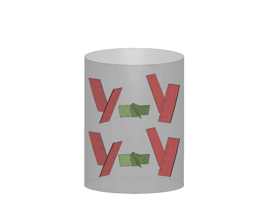 Mixing tank design with baffles