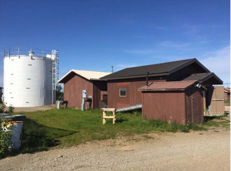 water storage tank in rural alaska