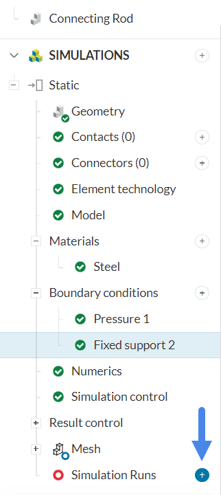 simulation run simscale