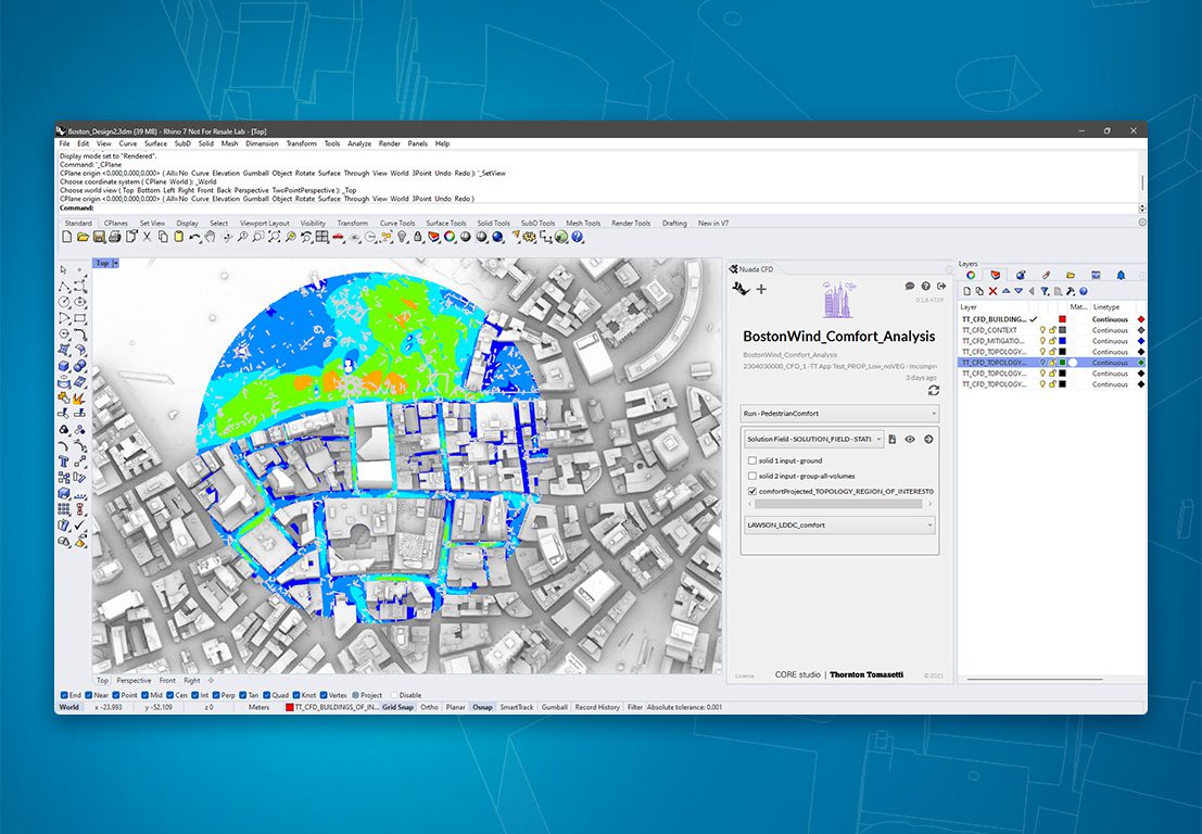 Simulate Microclimate with Rhino® and SimScale Using the Nuada.CFD App