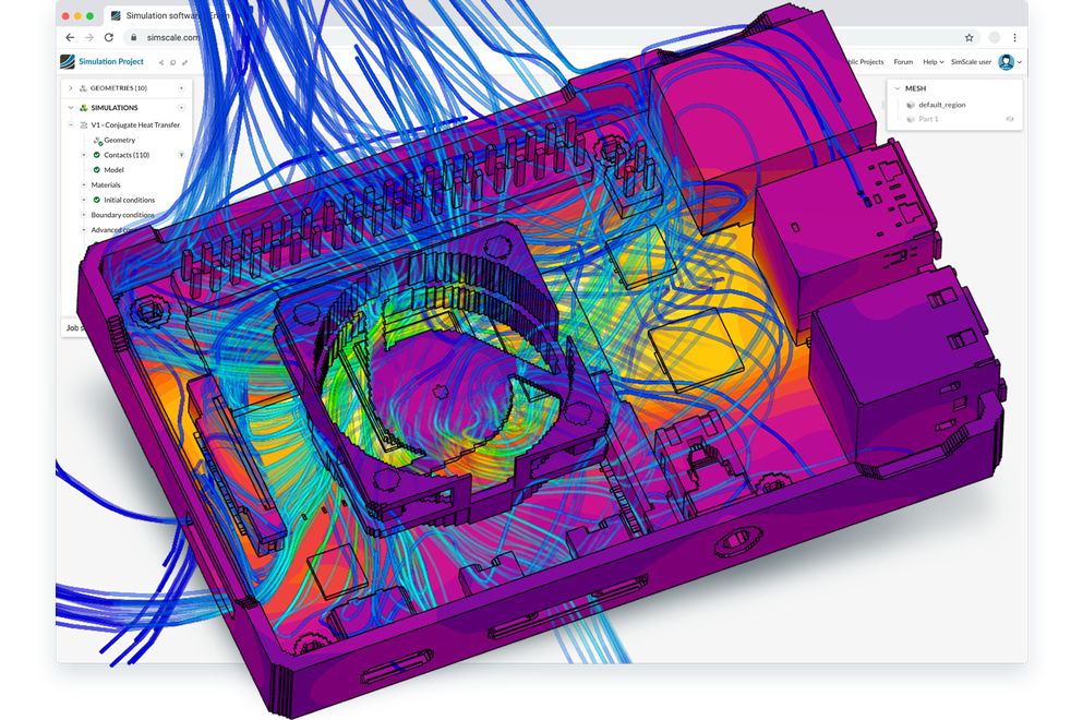 heat simulation fan modeling