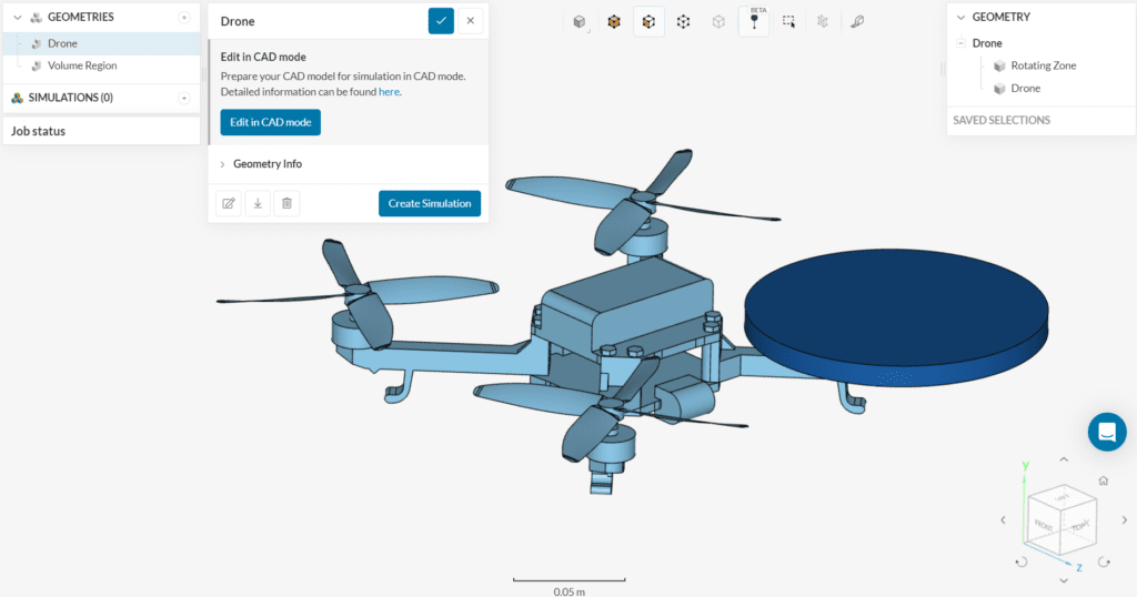 imported project drone simulation mrf rotating zone