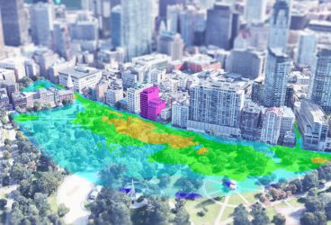 wind flow analysis with cloud-based simulation