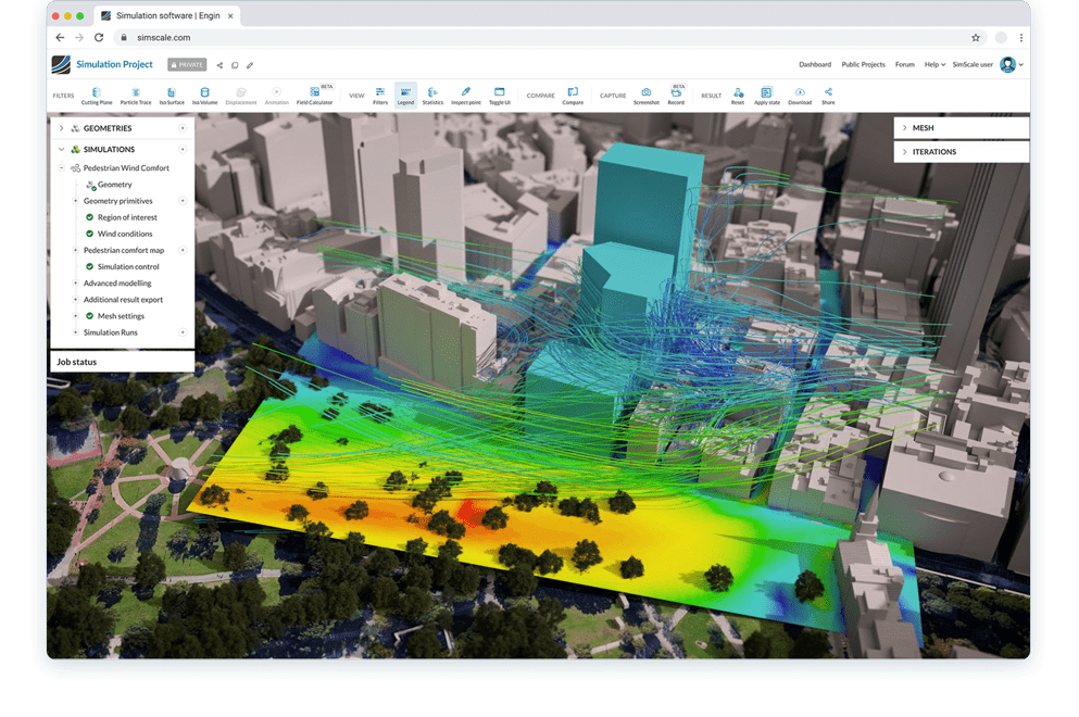 wind simulation in the cloud