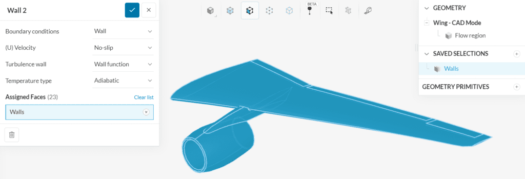 using saved selections to assign a boundary condition