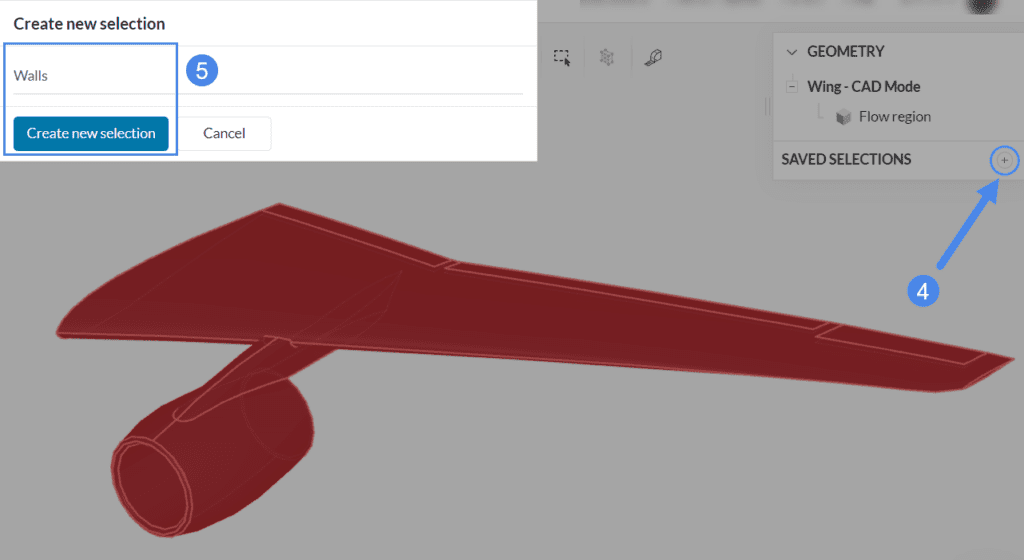steps to create saved selections