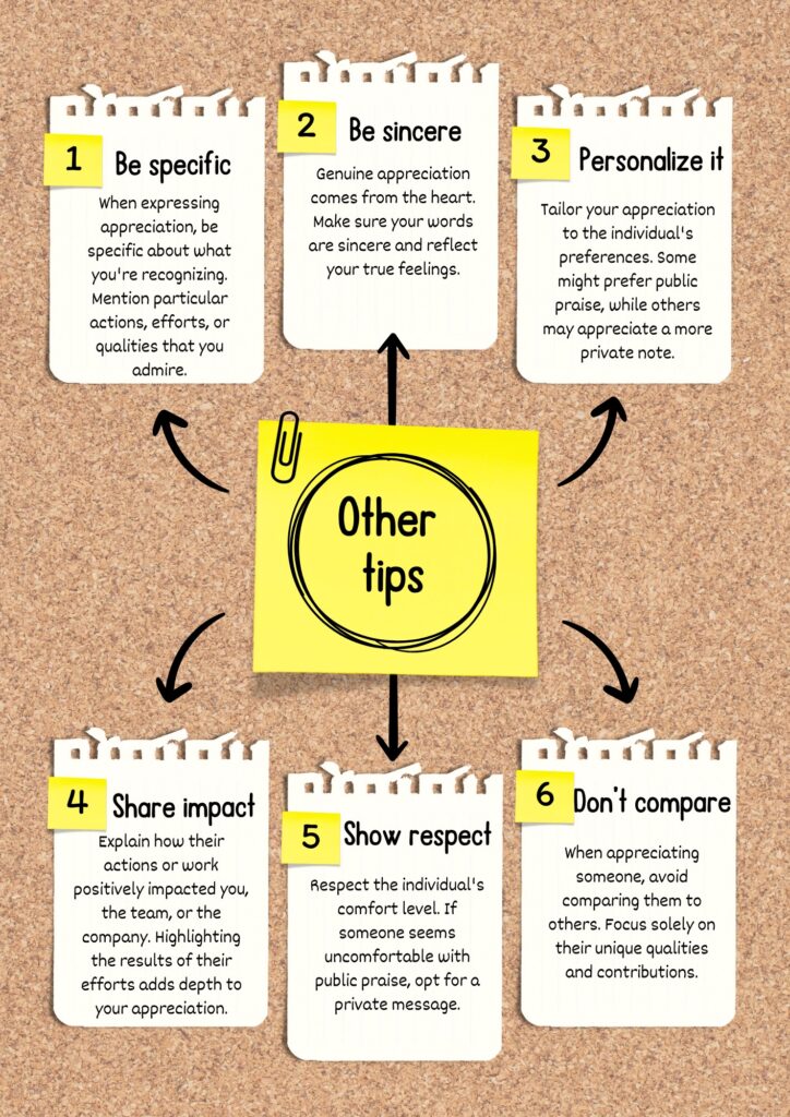 tips for writing appreciation