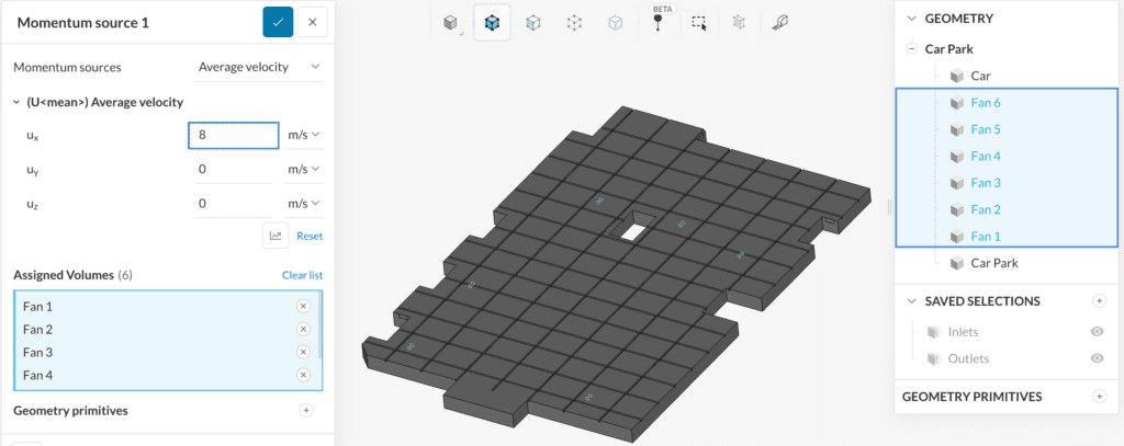 momentum source jet fans