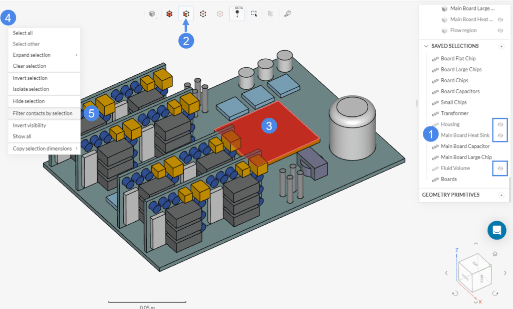filtering contacts by selection
