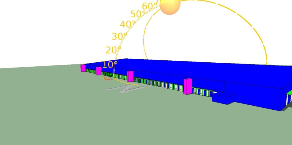 3d model of warehouse building in Australia
