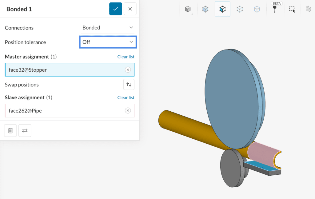 bonded manual contact static analysis