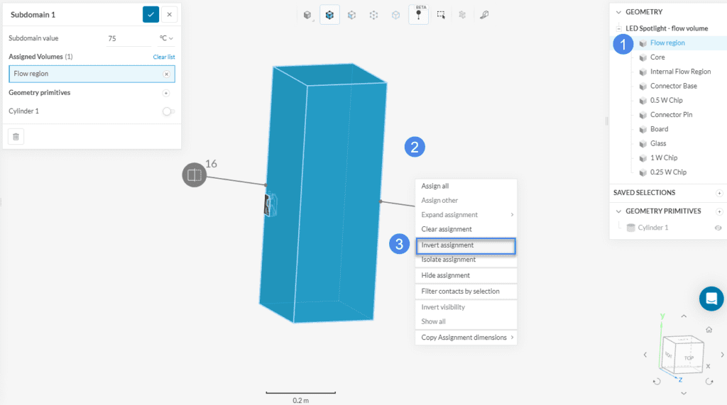 invert visible assignment LED