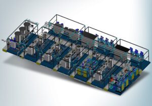 A typical BioLNG plant assembly