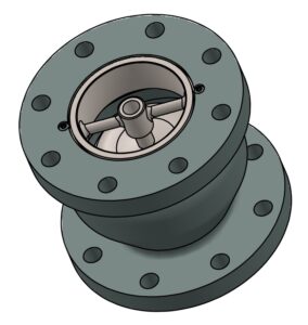 CAD model of 4-inch VFD check valve