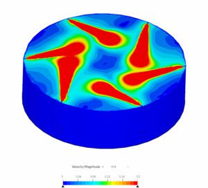 cfd simulation of reactor tank mixing