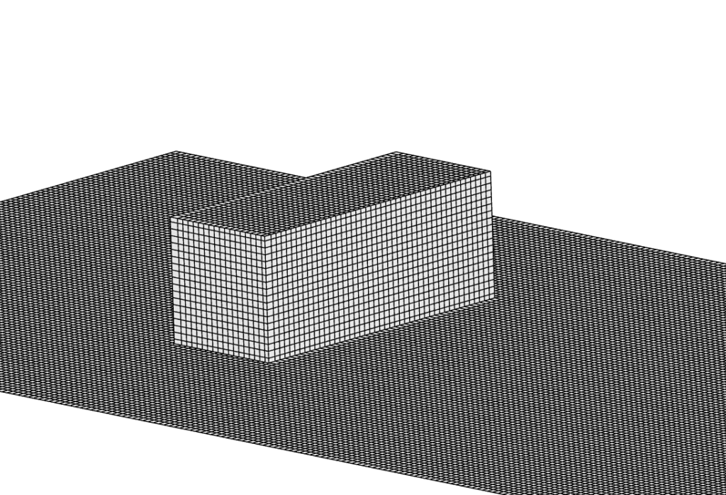 validation case dam break box Mesh